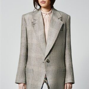 Smythe Classic Gray Check Blazer